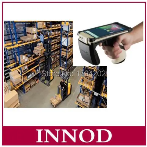 Quad-core Android 6.0 Handheld EPC Gen2 long range uhf rfid reader with free tags sample | Безопасность и защита