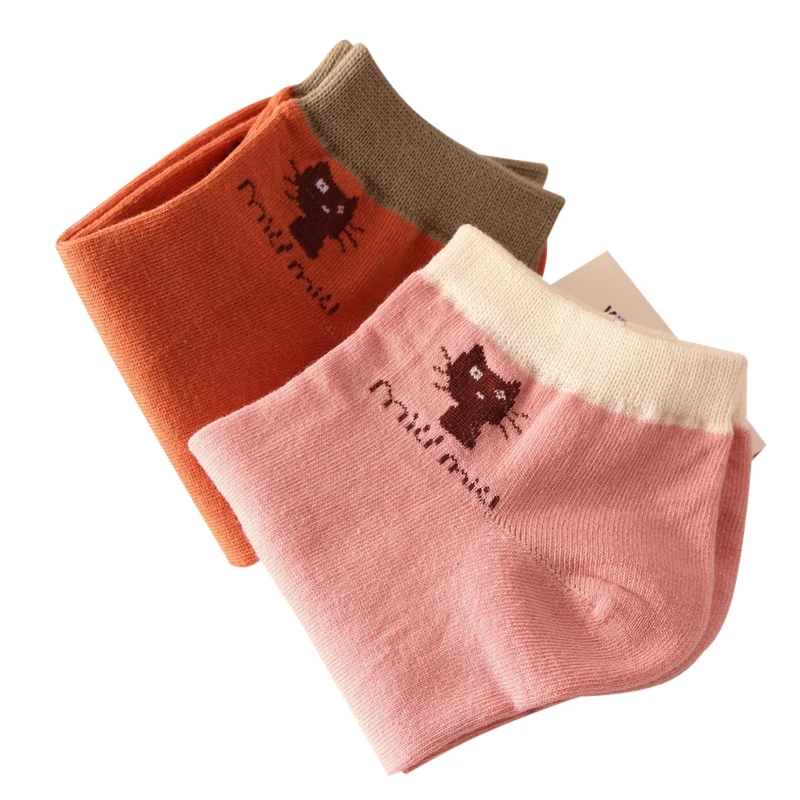 Хит продаж хлопковые носки лодочкой для женщин с милым узоров в виде мультяшного