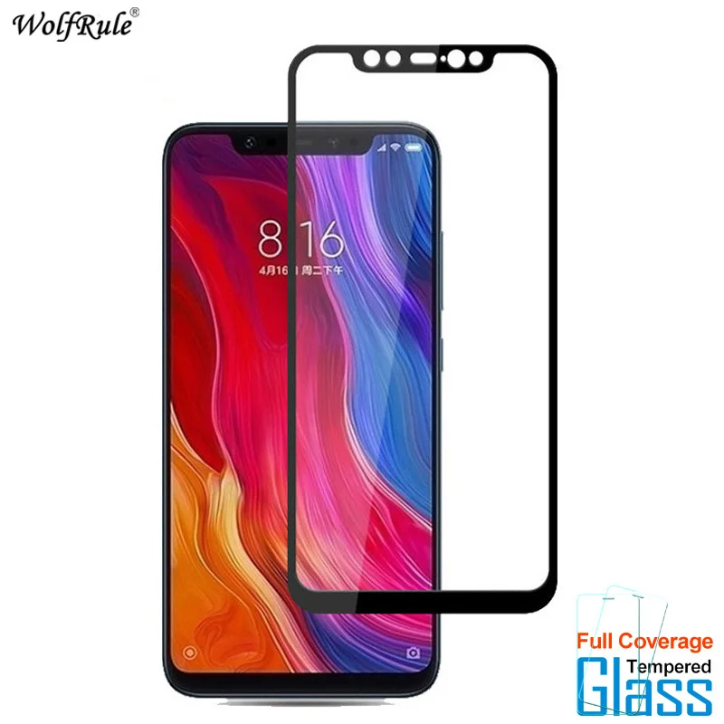 

2Pcs For Glass Xiaomi Mi 8 Pro Screen Protector Tempered Glass For Xiaomi Mi 8 Pro Glass Full Coverage Phone Film Mi8 Pro