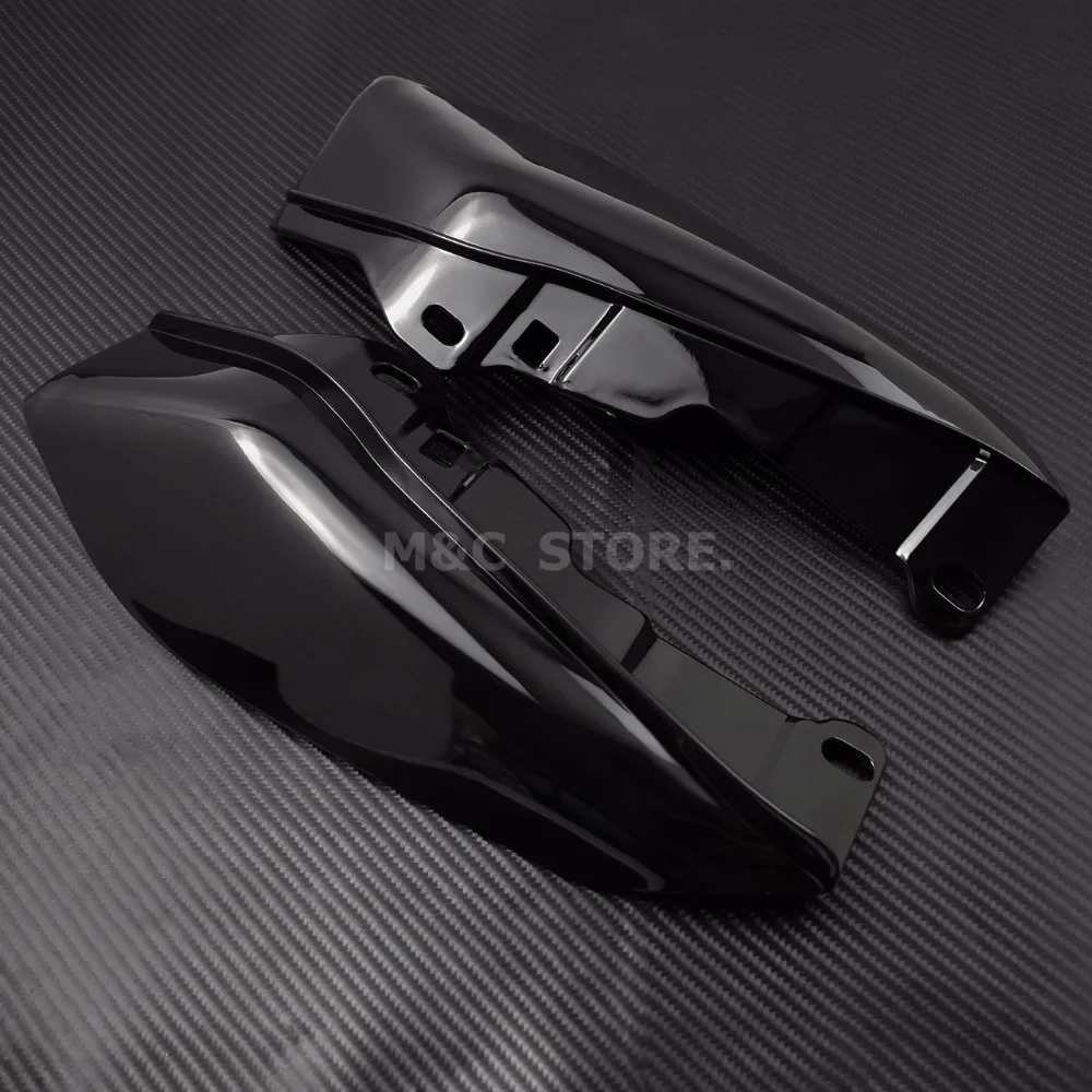 Мотоцикл Черный Теплозащитный щиток Обшивка дефлектора средней рамы Harley Touring Street Glide Road King Road Glide FLHX 2009 2010 2011 2012 2013