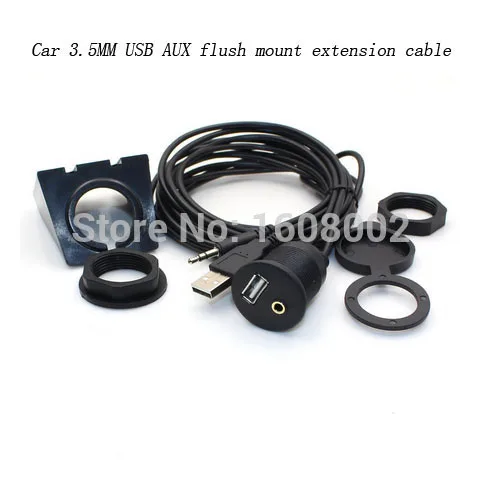 Автомобильный телефон USB и 3 5 мм AUX удлинитель с утопленным креплением 6 футов