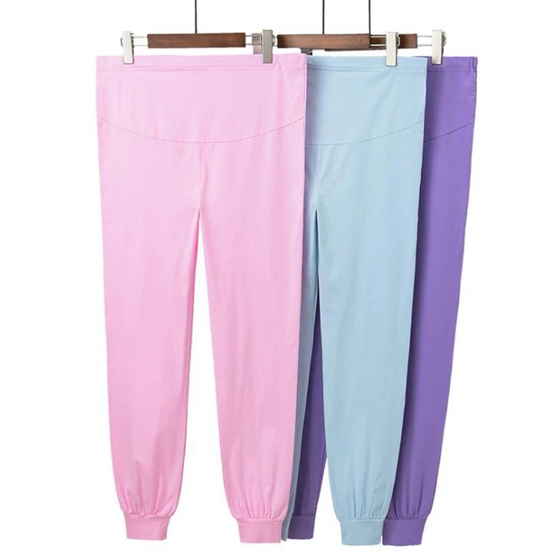 

Cotton pregnant women pants leggings pregnant elastic waist pregnant pants leggings maternity ropa premama pregnant clothes 4XL
