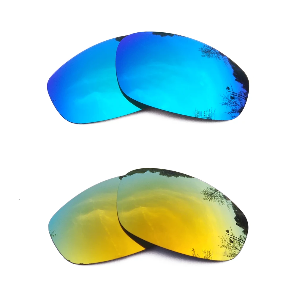 Голубой лед зеркальные и покрытыем цвета чистого 24 каратного золота