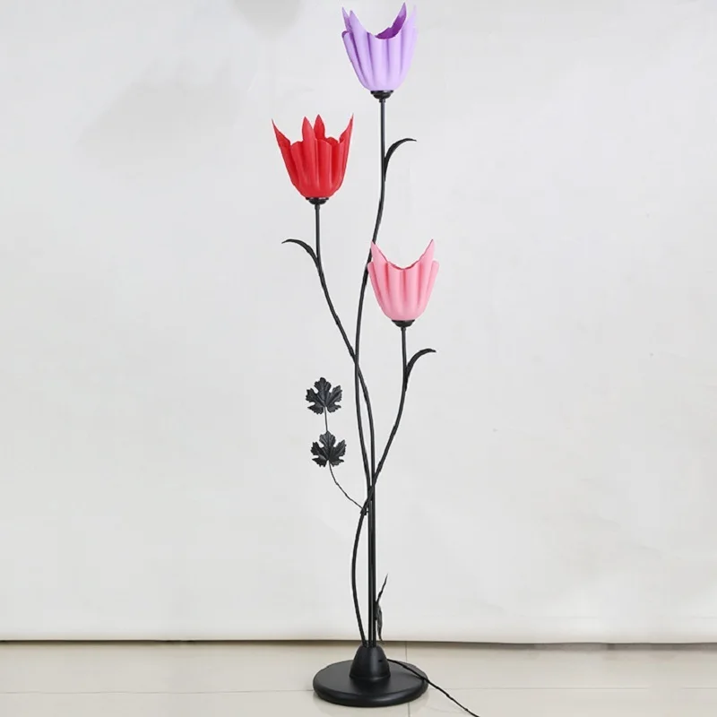 American modern flower shape acrylic shade coffee table living room bedroom clothing store fashion LED floor lamp | Лампы и освещение