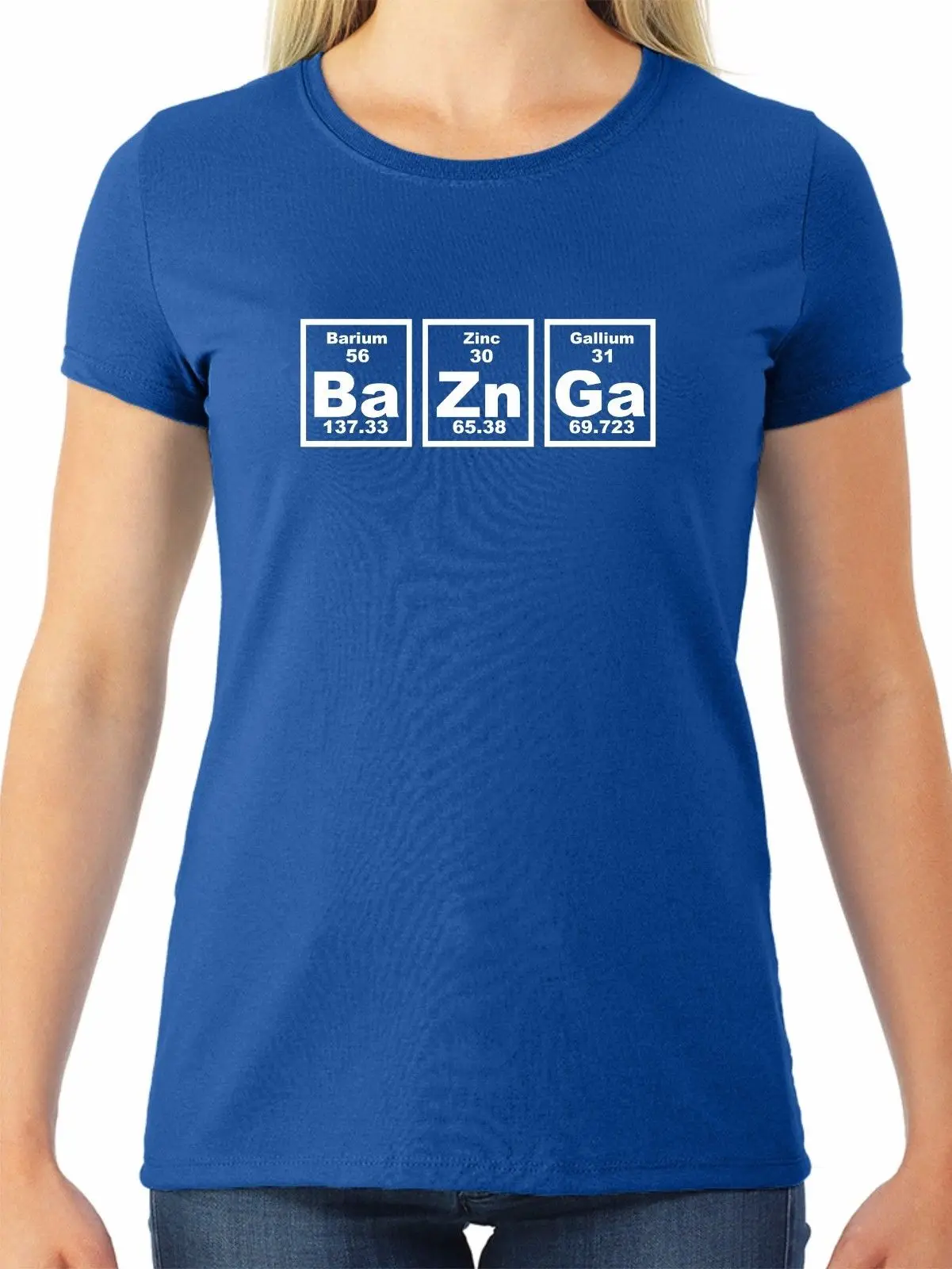 Bazinga женская футболка с периодическим столом Теория большого взрыва Шелдон Купер
