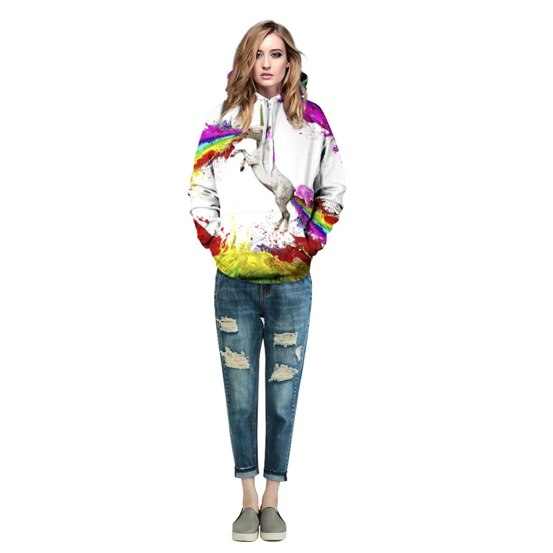 Mkass 3D животное печати кофты с капюшоном Для мужчин/Для женщин Толстовки со шляпой