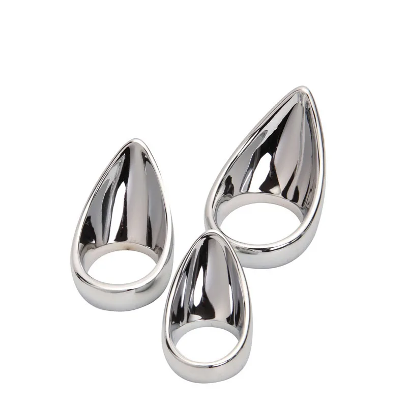 1 шт. мужское кольцо для пениса из нержавеющей стали с каплей секс игрушки рукав