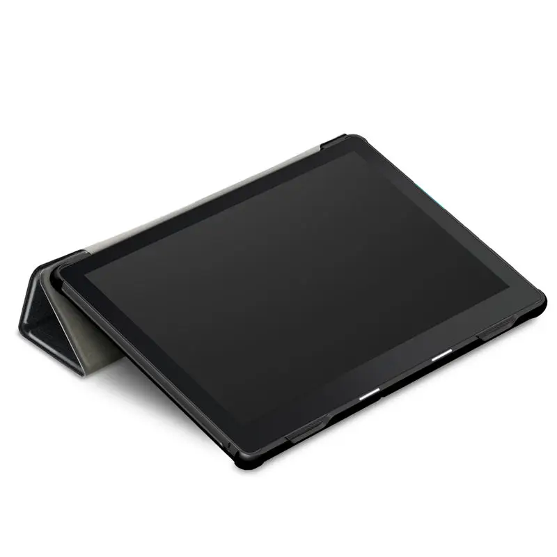 Чехол для планшета lenovo Tab E10 10,1, чехол для планшета Funda TB-X104F TB X104F, тонкий магнитный складной чехол из искусственной кожи с подставкой+ пленка+ ручка