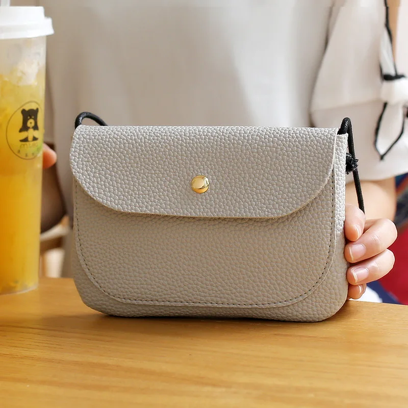 Летняя новая женская сумка слинг с зернистой текстурой личи мессенджер сумки для