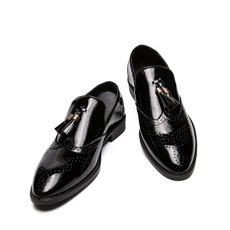 2019 New oxford shoes italian business Wedding men leather formal dress flats designer Moccasins Loafers | Обувь
