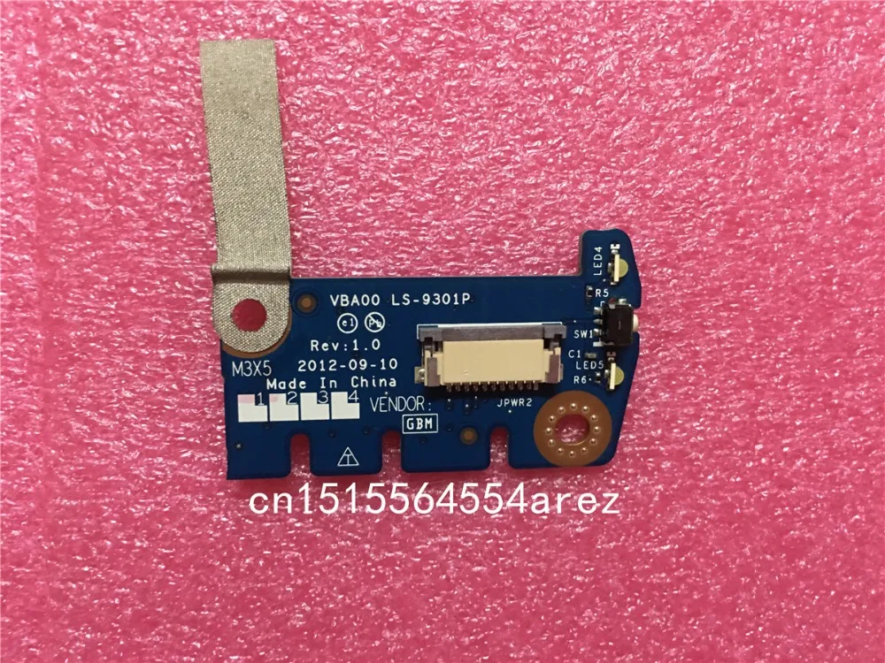 

New original laptop for Lenovo IdeaCentre C540 Power Button Board LED Indicator Board 90001760 LS-9301P