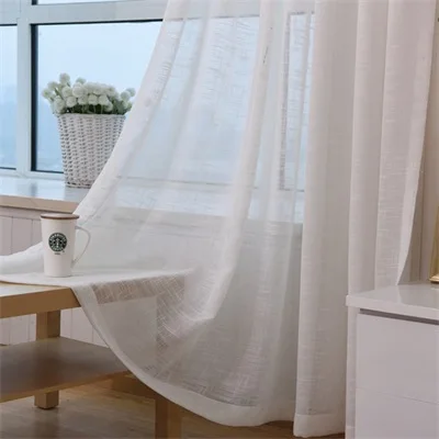 Only White Tulle Розовые затемненные шторы с рисунком, кружевные вышитые шторы для гостиной, детской комнаты, стиль принцессы, шторы, занавески, панель T138#4 - Цвет: Only White Tulle