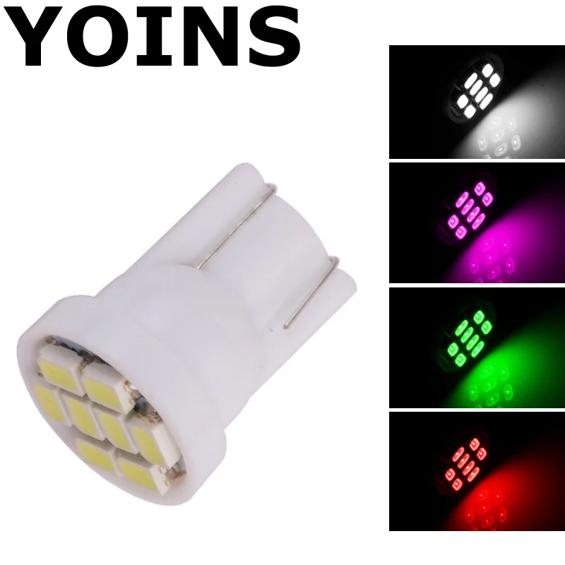 Акция супер яркий светодиод 4x T10 8 1206 3020 Smd светодиоды 8SMD 8Led Автомобильные Led 194 168 192