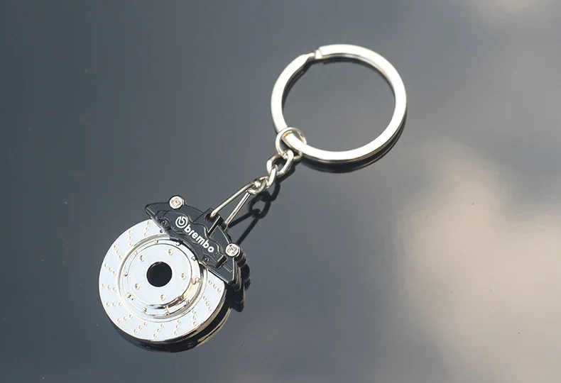 Креативный автомобильный модифицированный брелок для ключей в форме тормозов, мужской брелок для мотоцикла, брелок для ключей с тормозом, дисковые тормозные колодки, брелок для ключей