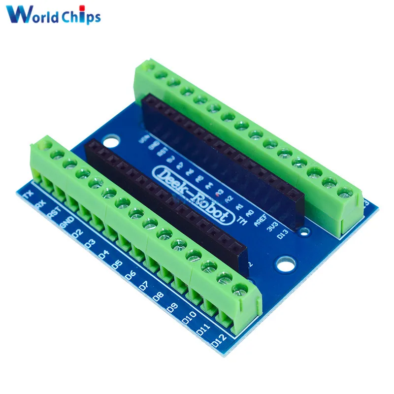 1 шт. Стандартная плата адаптера терминала для Arduino Nano V3.0 AVR ATMEGA328P фотомодуль 100%