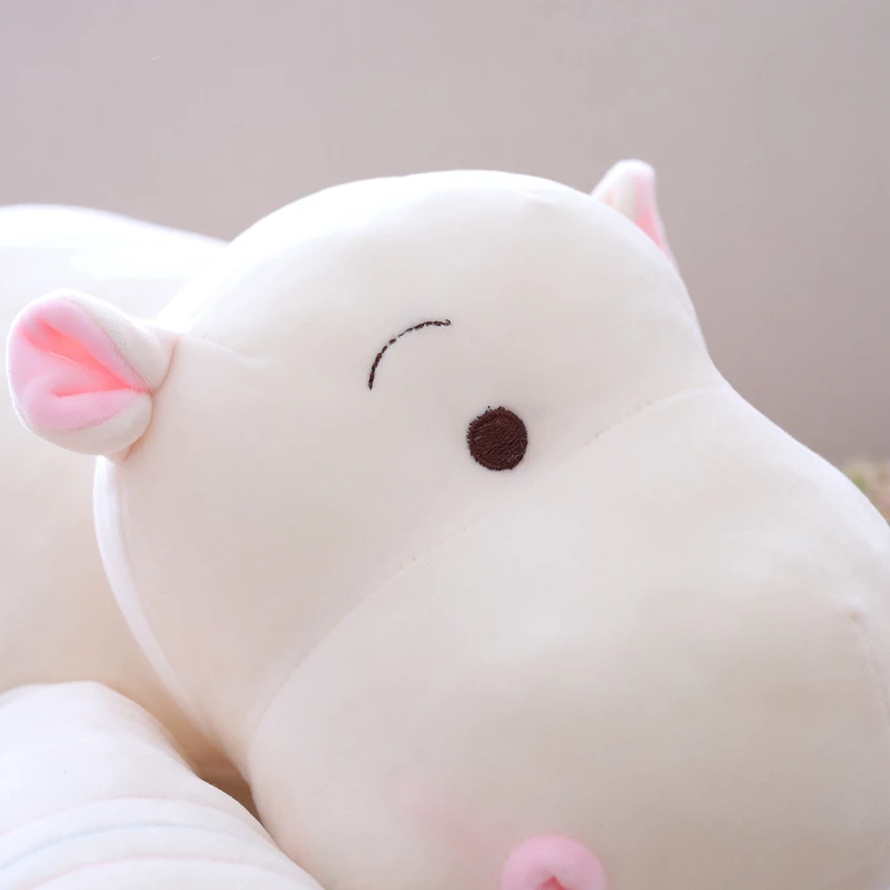 

1pc 28/40/50cm Kawaii Hippo Plush Dolls Stuffed Soft Down Cotton Animal Pillow Cute Toy Birthday Christmas Gift for Children Kid