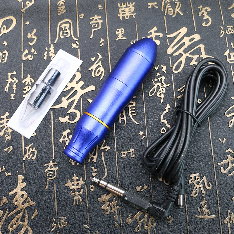 Pro татуаж Pen машина Татуировка MachineTattoo питания с Клип шнур PTM4321