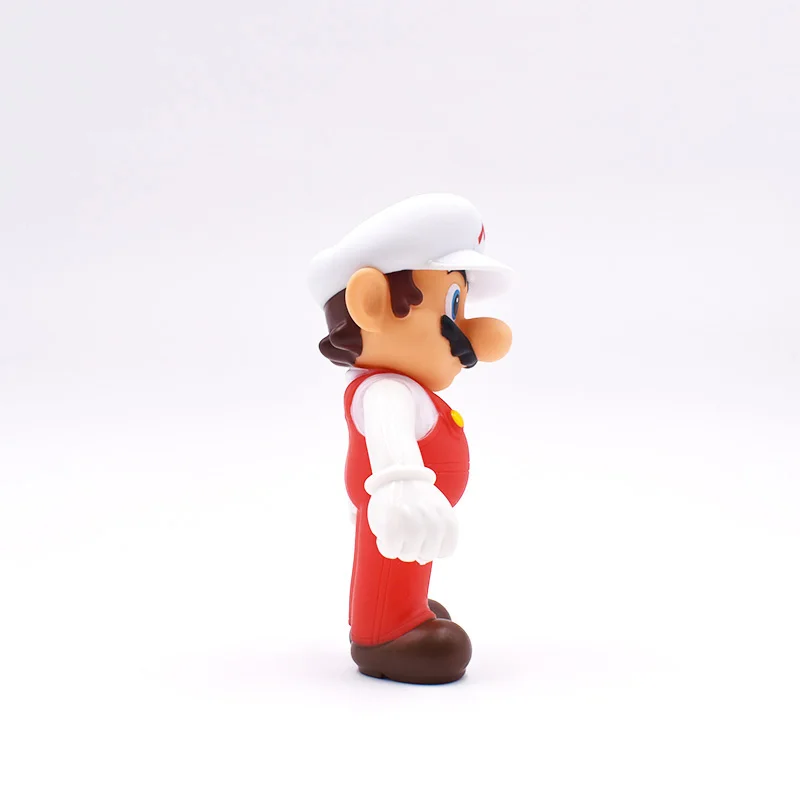 Super Mario Bros Фигурки Марио с белой шляпой ПВХ фигурка модель игрушки кукла " 12 см