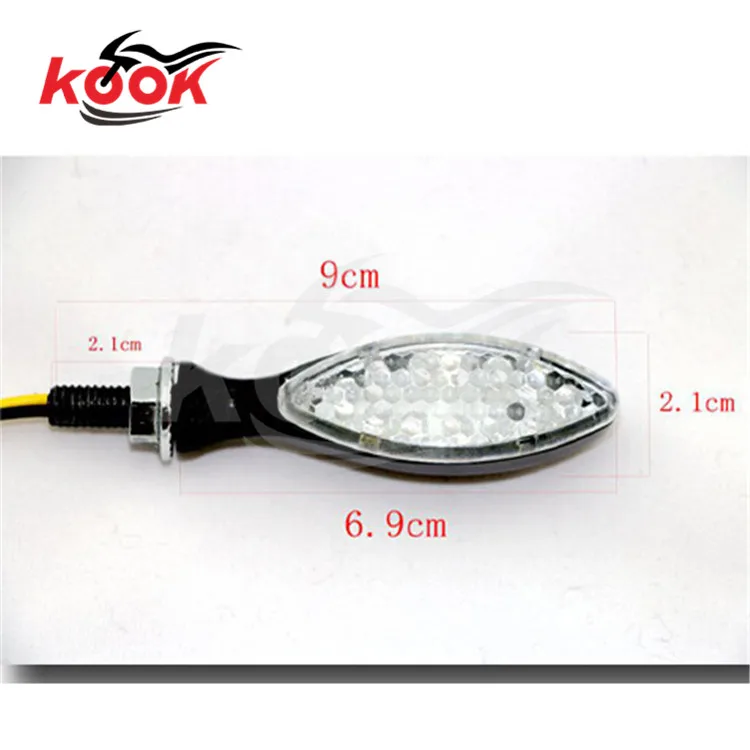 Хромированный Светодиодный указатель поворота мотоцикла для Harley Davidson