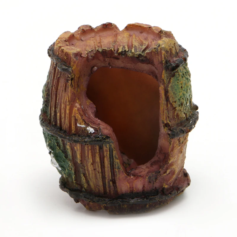 Бочка аквариума смолы пещера-украшение ландшафтного дизайна интерьера-Y102 | Дом и