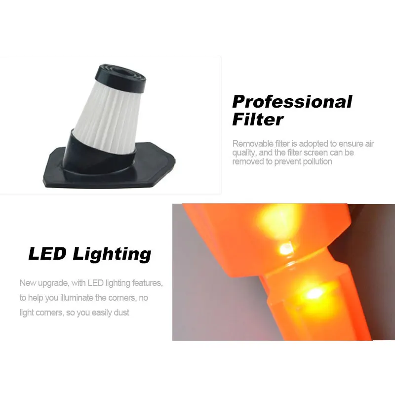 2018 Car Vacuum Cleaner With LED Light Manual 12V 120W Portable Handheld Multi Dust Wet Dry Dual Use For A | Бытовая техника