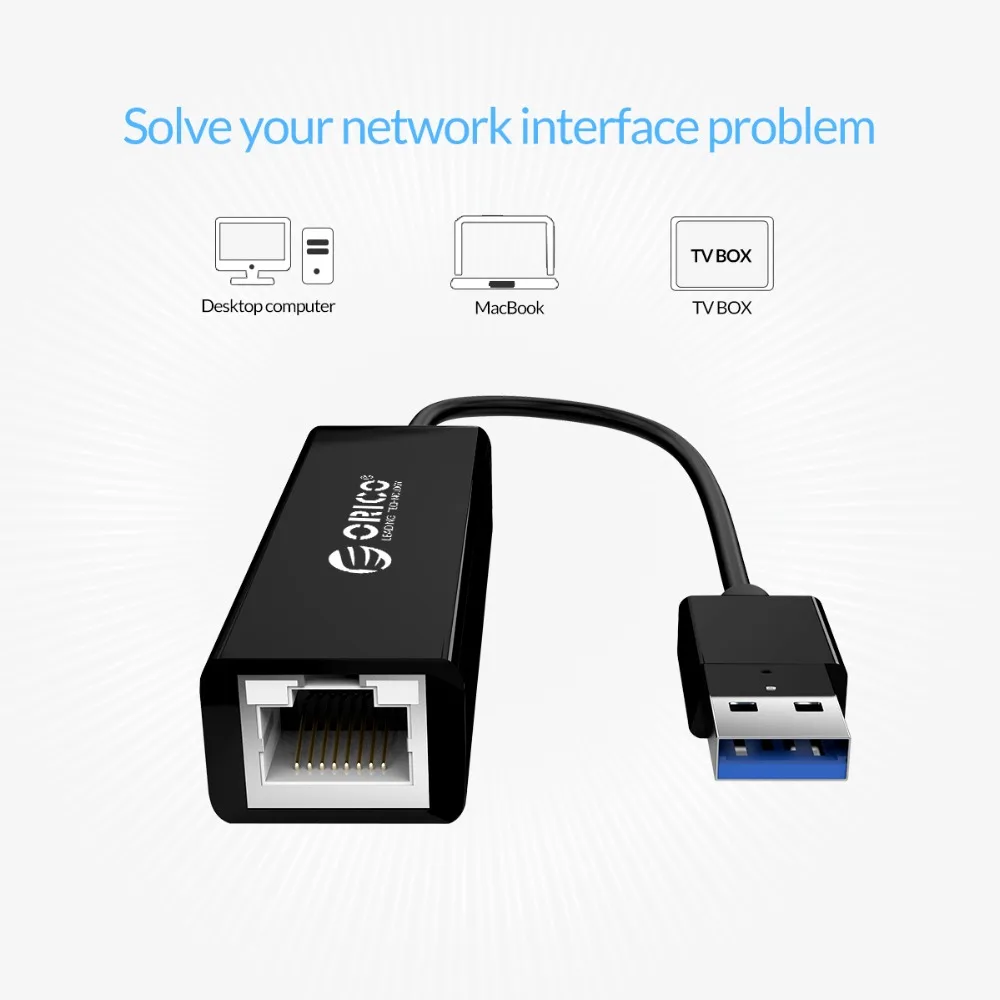 ORICO USB3.0 2 0 гигабитный Ethernet адаптер USB к RJ45 lan сетевая карта 10 м/100/1000 м для Windows 8 1 7 XP Mac