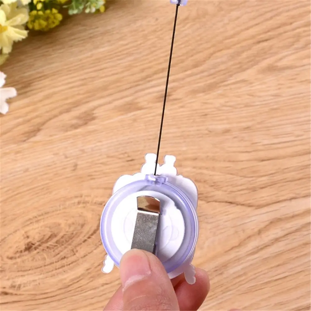 Mini Retractable Badge Reel Pull Key Cartoon Name Card ID Holder Cute Buckle Tag Gift | Канцтовары для офиса и дома