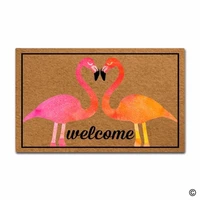non slip doormatentrance floor mat flamingo birds love heart welcome creative designed door mat indoor outdoor decorative doorma
