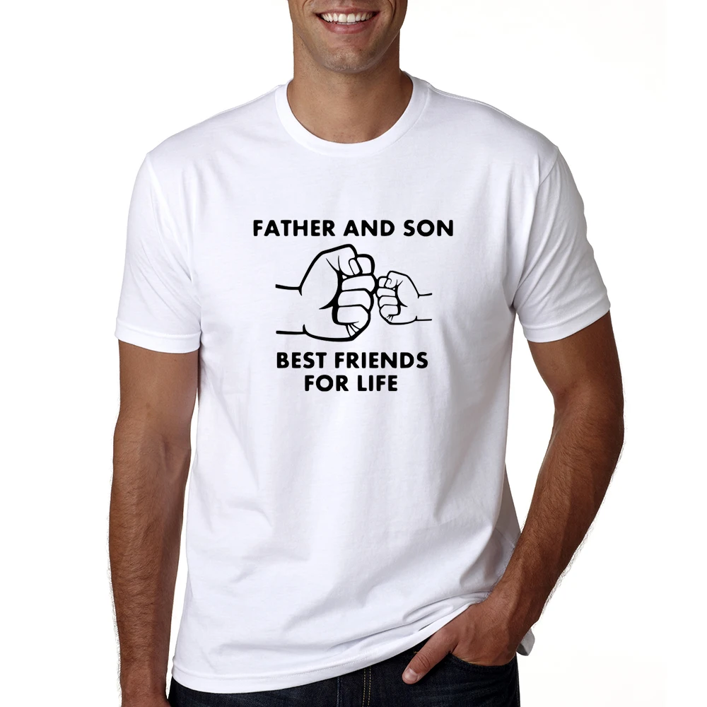 Padre e Hijo, mejores amigos para la vida, ropa a juego para la familia, camiseta para la familia, ropa a juego Para pap&aacute; y beb&eacute;, padre e hijo-2
