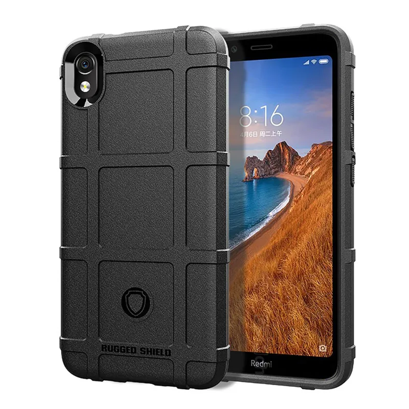 Black Для Xiaomi Redmi 7A чехол Защитный силиконовый чехол для Xiaomi Redmi Note 7 8 Pro 8T 7 8 A Прочный чехол для Xiomi Redmi 8A чехол - Цвет: Black