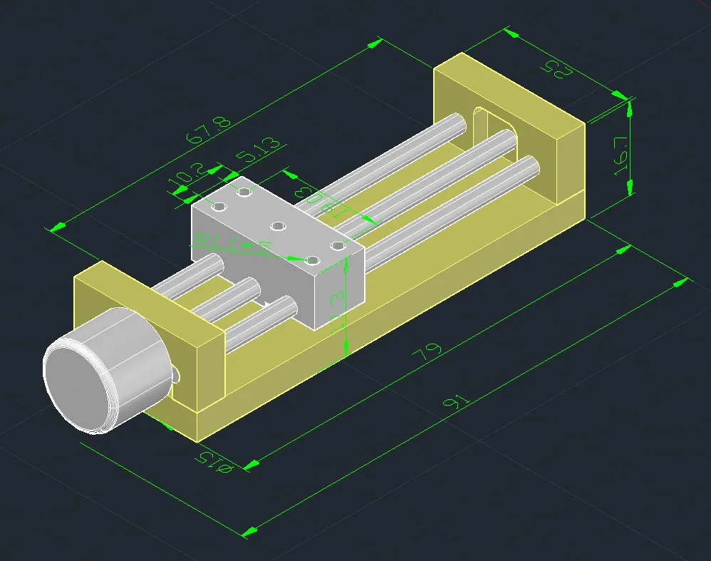 DIY Small Slider with Limit Switch for Optical Drive Stepper Motor of Micro Slider Screw Motor