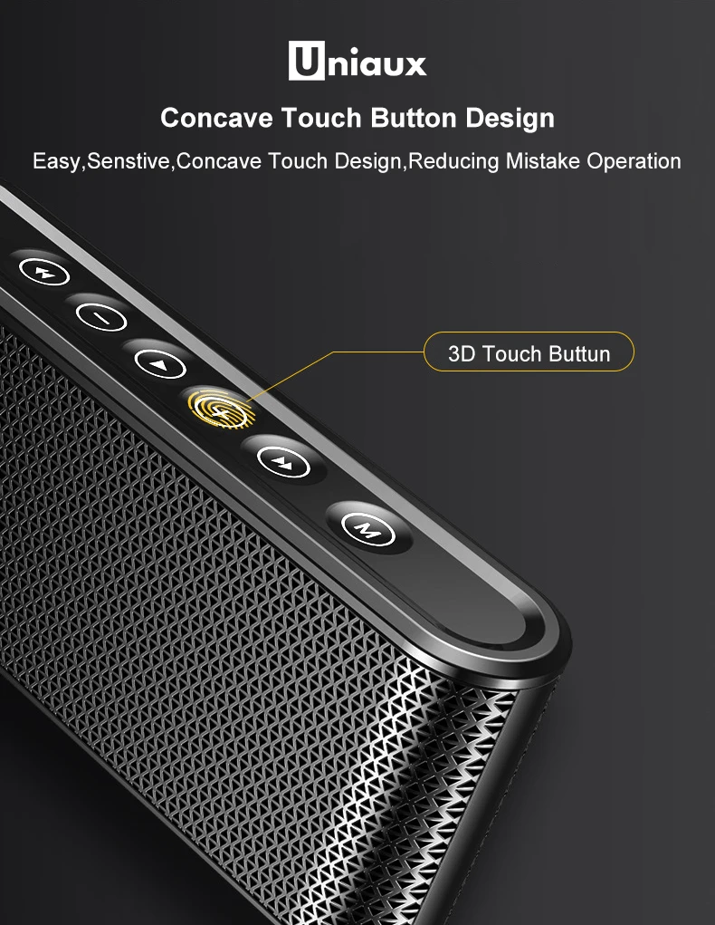 Портативная колонка с аккумулятором 8000 мА · ч, перезаряжаемая Bluetooth Портативная колонка, AUX USB, Micro SD, PC динамик s