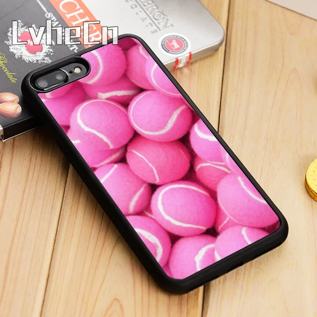 Чехол для телефона LvheCn с розовыми теннисными мячиками чехол iPhone 5 6 s 7 8 plus 11 12 Pro X XR