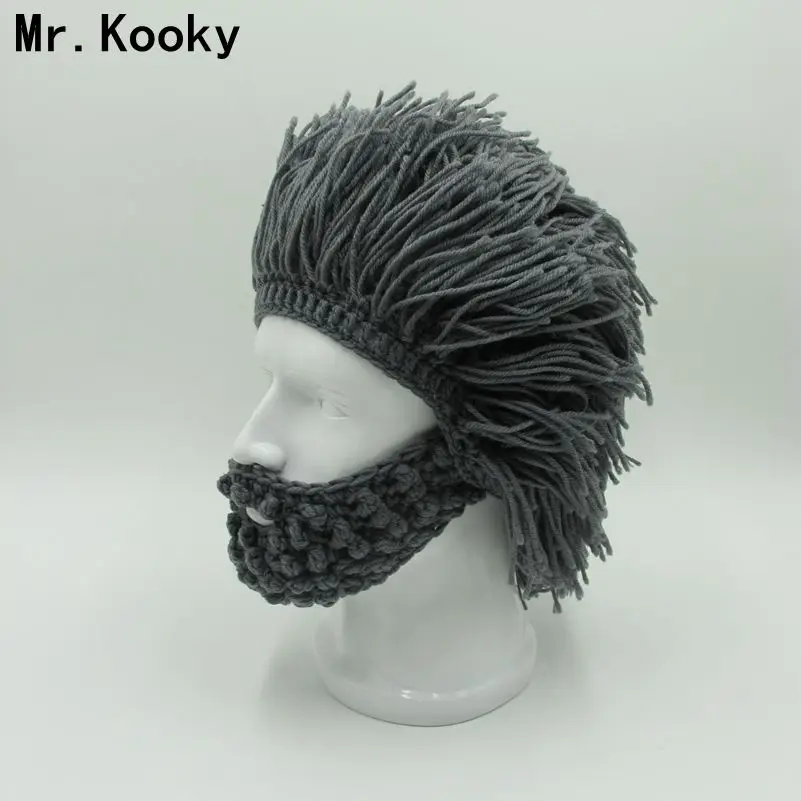 Шапки Mr.Kooky 70 шт./лот с сумасшедшим париком и бородой теплая зимняя шапка ручной