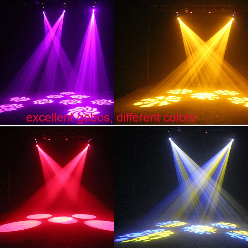4 шт./лот 6 вращающийся головной свет gobo light 60 Вт точечный движущийся Светодиодный