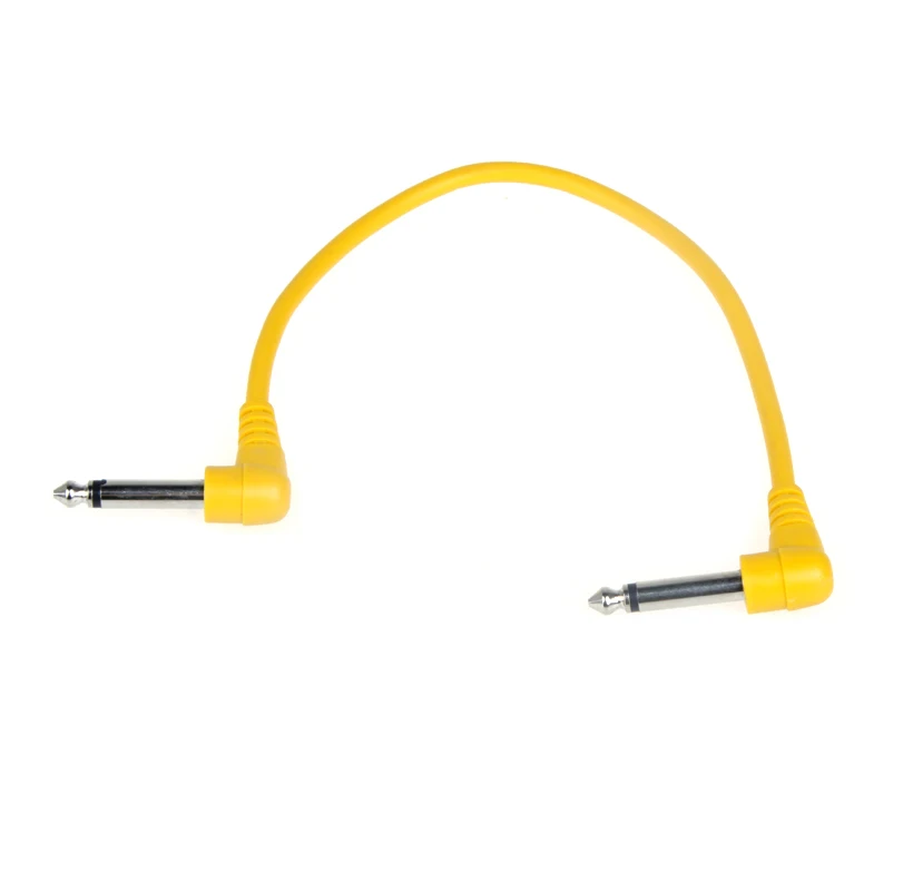 Высокое качество 6 шт./компл. разноцветные гитары кабели Угловые для Эффект