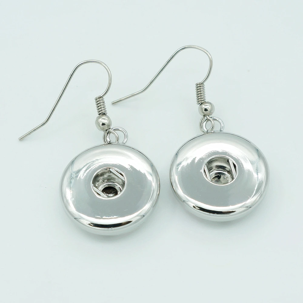 Модные простые серебряные/золотые металлические висячие серьги с застежкой