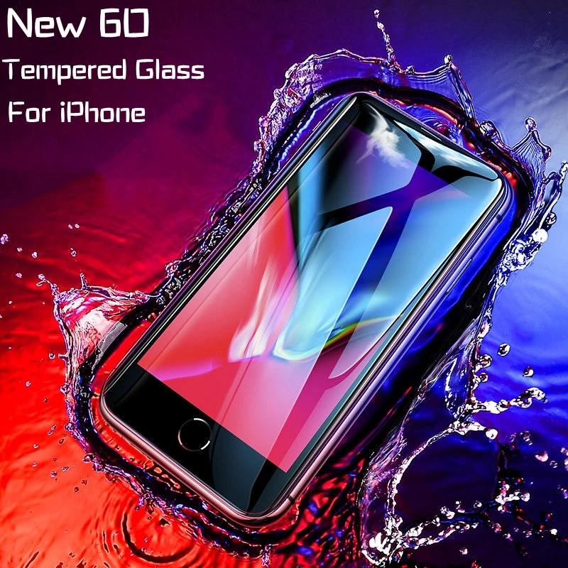 6D закаленное стекло для iPhone 6 защита экрана s 8 Plus 7 защитная пленка телефона XS Max