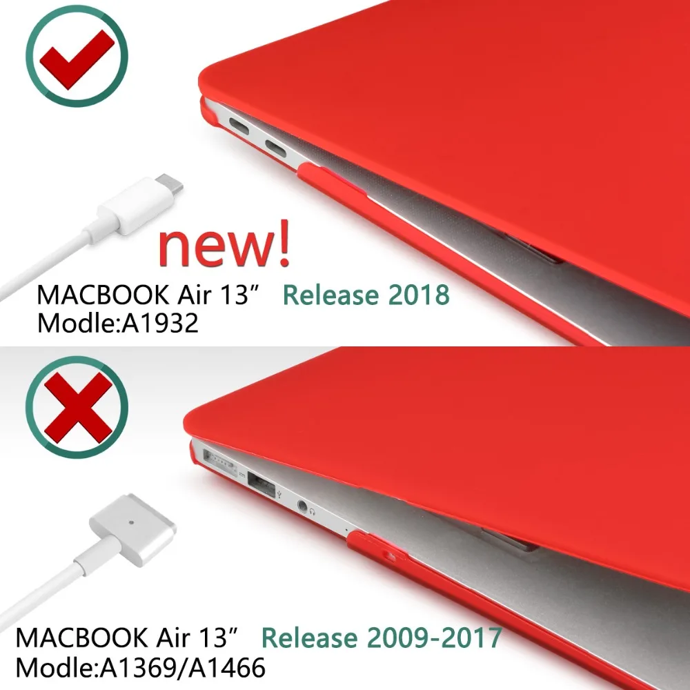 Кристальный/матовый чехол для Macbook Air Pro retina 11 12 13 15 дюймов, сумка для ноутбука, чехол для нового Mac book Air 13,3 чехол A1932
