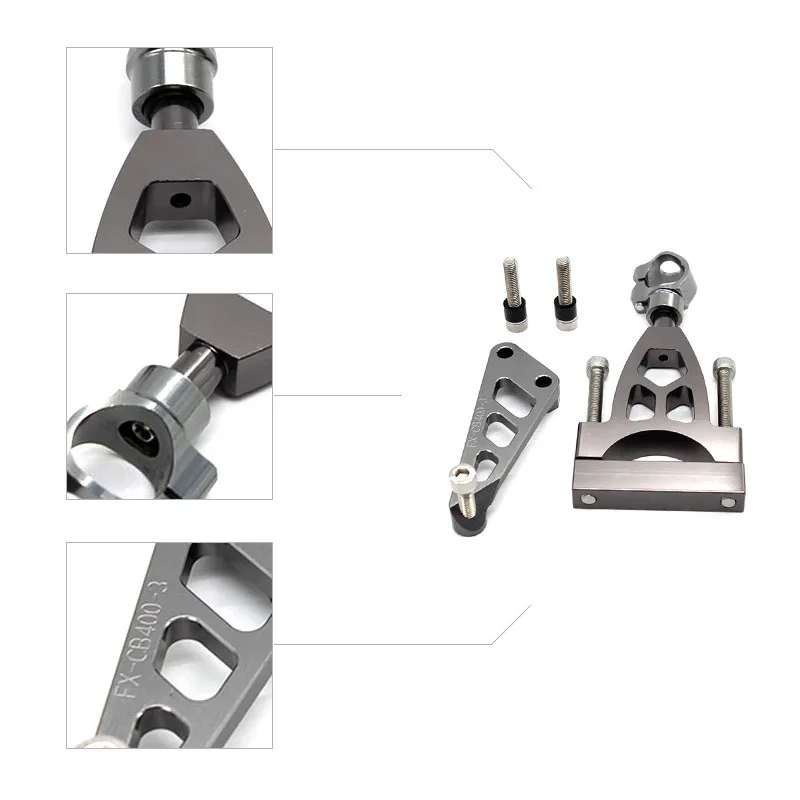 CNC Алюминий мотоциклетные рулевая стабилизатор заслонки комплект для монтажа