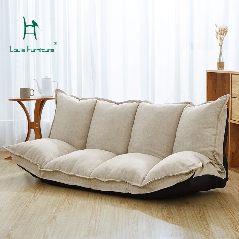 

Louis Fashion Lazy Sofa Tatami Multi-function Folding Sofa, Small Apartment, Double Sofa Chair, Bedroom Lazy Sofa.