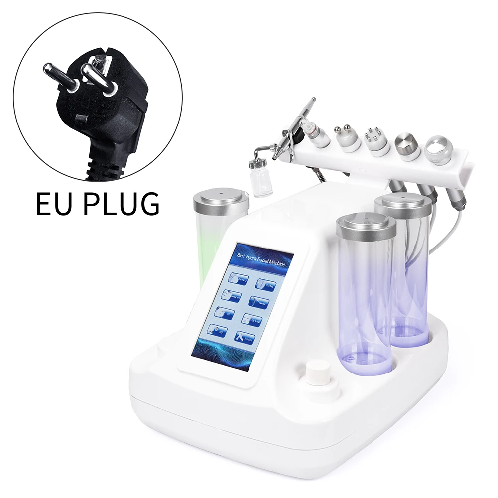 EU Plug ForeverLily 6 в 1 машина для омоложения кожи, удаления омертвевшей кожи, подтяжки, глубокой очистки для салона красоты - Цвет: EU Plug
