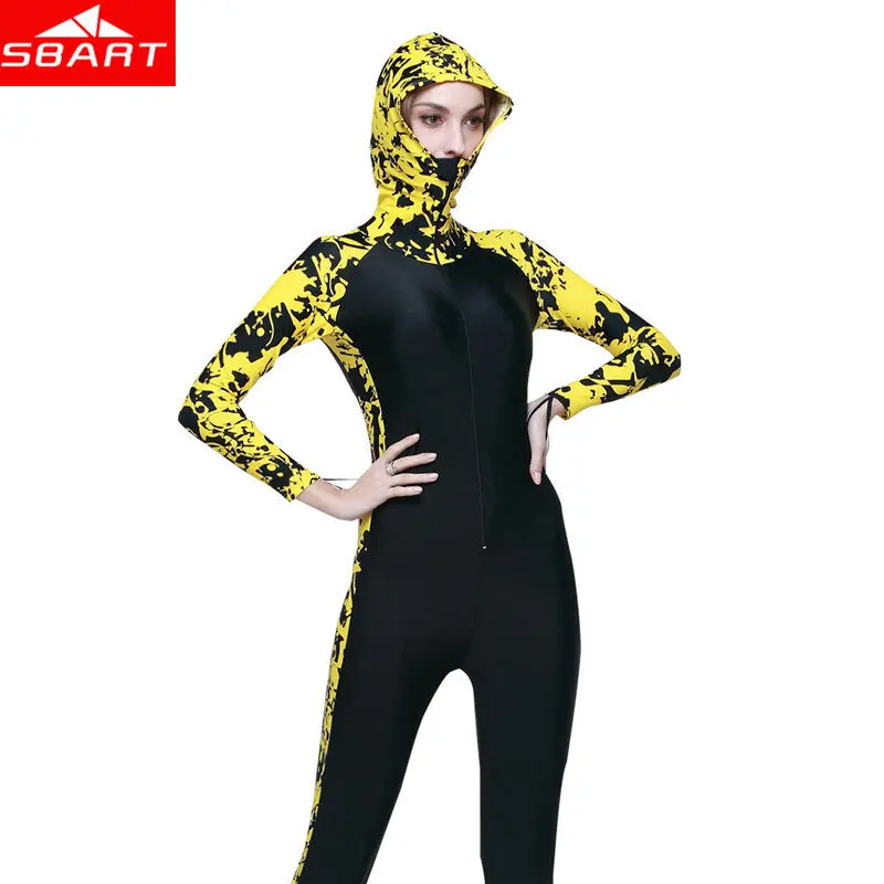 Женский гидрокостюм для подводного плавания BART яркий с длинными рукавами