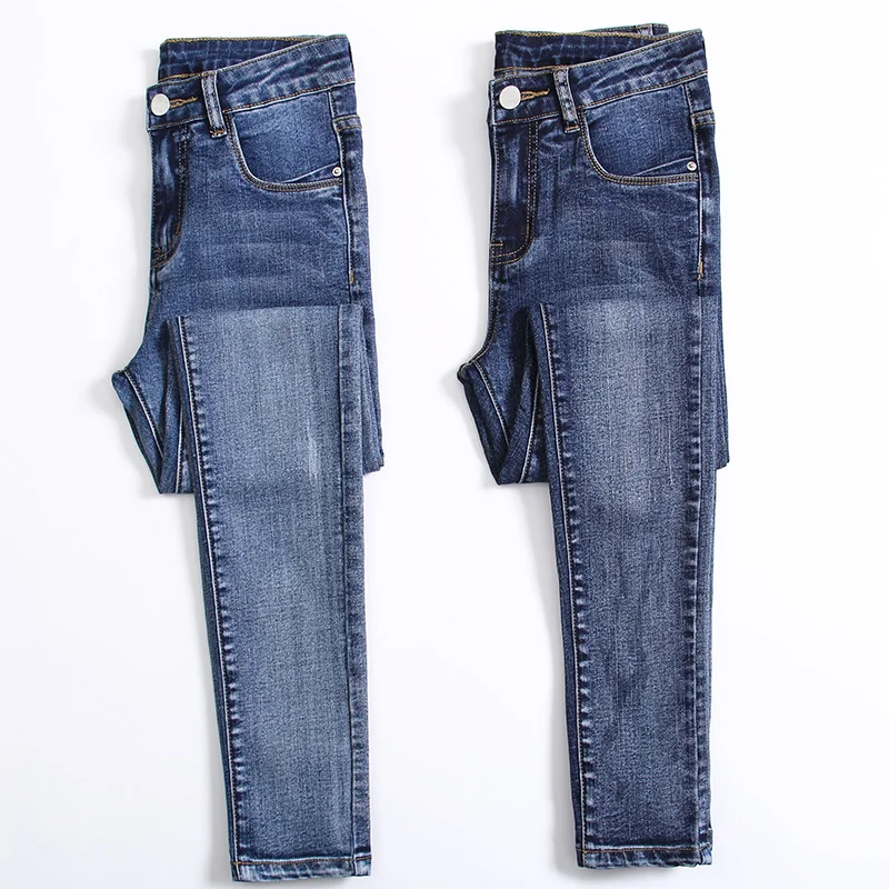 ZQLZ вышитые джинсы Для женщин Повседневное Высокая талия осень Денин брюки Femme 2018