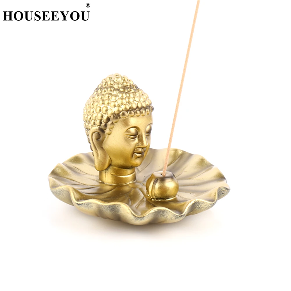 Керамический золотистый держатель для благовоний в виде стильной палочки 1 шт.