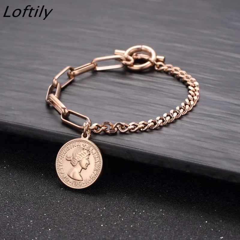 Женский браслет из нержавеющей стали с отделением для монет | Украшения и