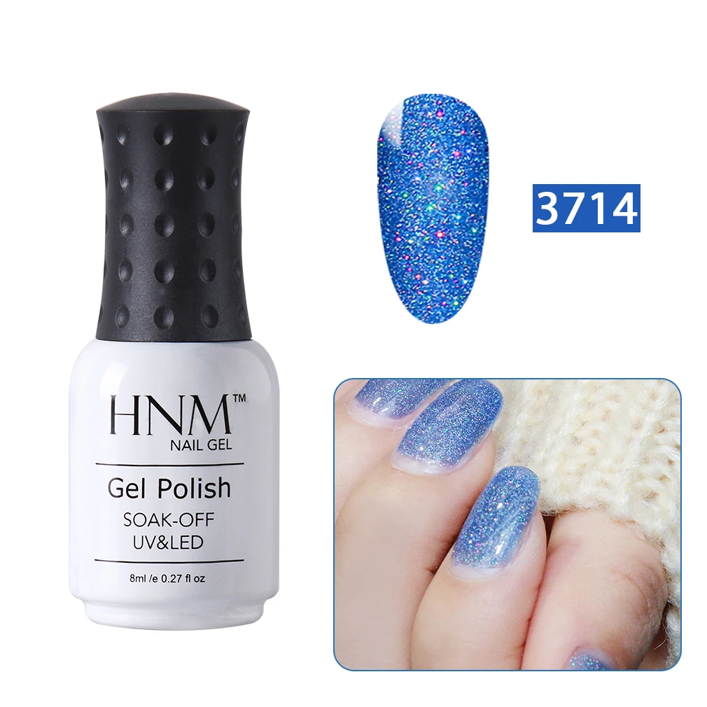 3714 HNM 8 мл 22 Цвета Блеск УФ-гель для ногтей грунтовка для ногтей длинный последний Гель-лак полуперманентные чернила - Цвет: 3714