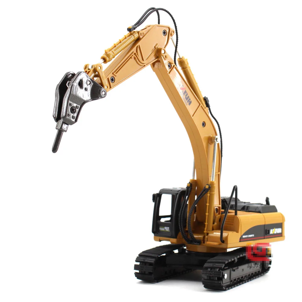 Demolition Machine 1:50, инженерный автомобиль, сплав, захват погрузчика, экскаватор, модель автомобиля, литая игрушка для мальчиков, детские игрушки - Цвет: Demolition Machine