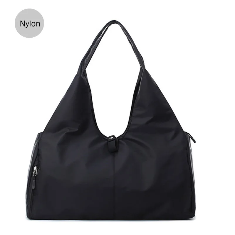 Nylon black Цветная сумка для путешествий с верхней ручкой, женские водонепроницаемые сумки, сумка для путешествий, большая вместительность, ручная сумка для багажа, сумка для путешествий, XA55WB - Цвет: Nylon black