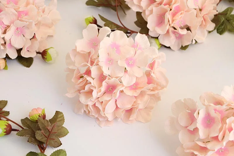 25 шт. DIY Искусственные головки цветов Гортензия пион шелковые свадебные цветы цветочные стены фон для отеля фоновое украшение